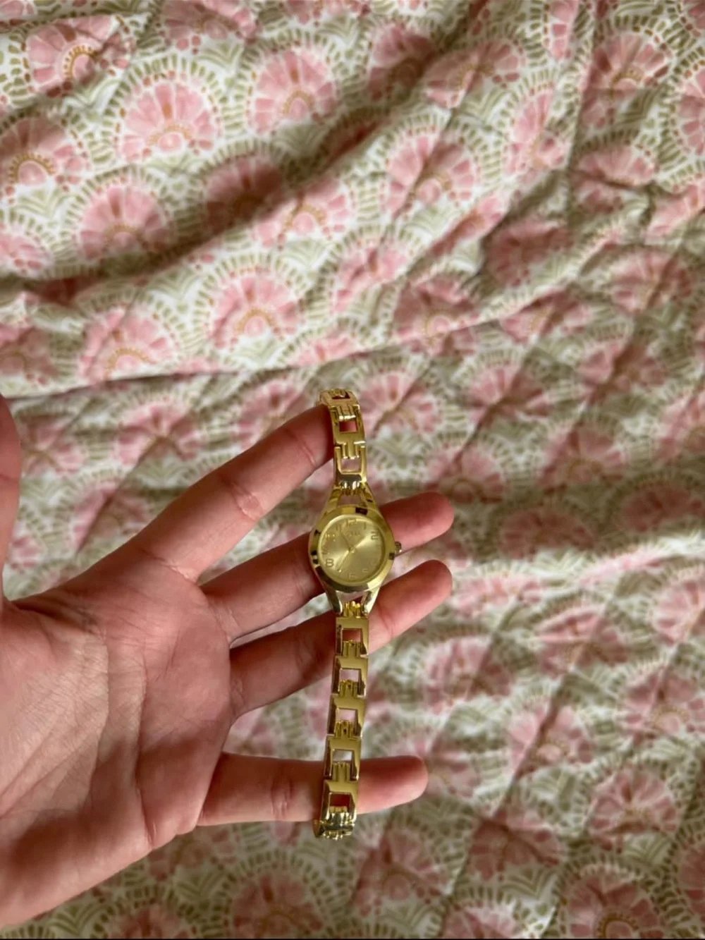 Gold Women's Link Bracelet Watch - Unbranded